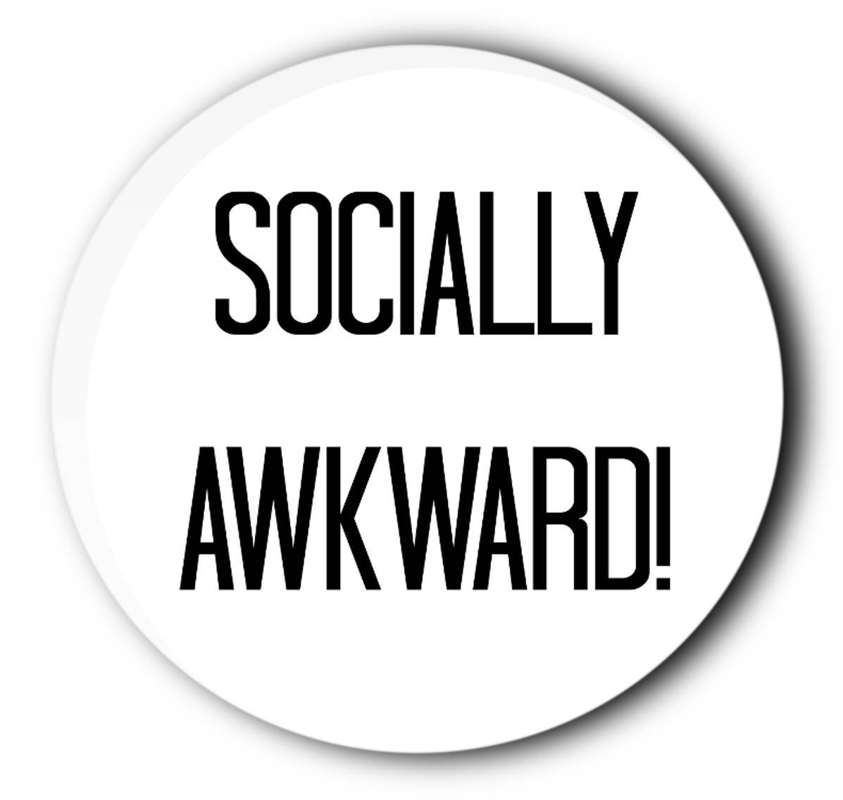 Socially Awkward Badge Funny Badge Funny Badges Funny - Etsy