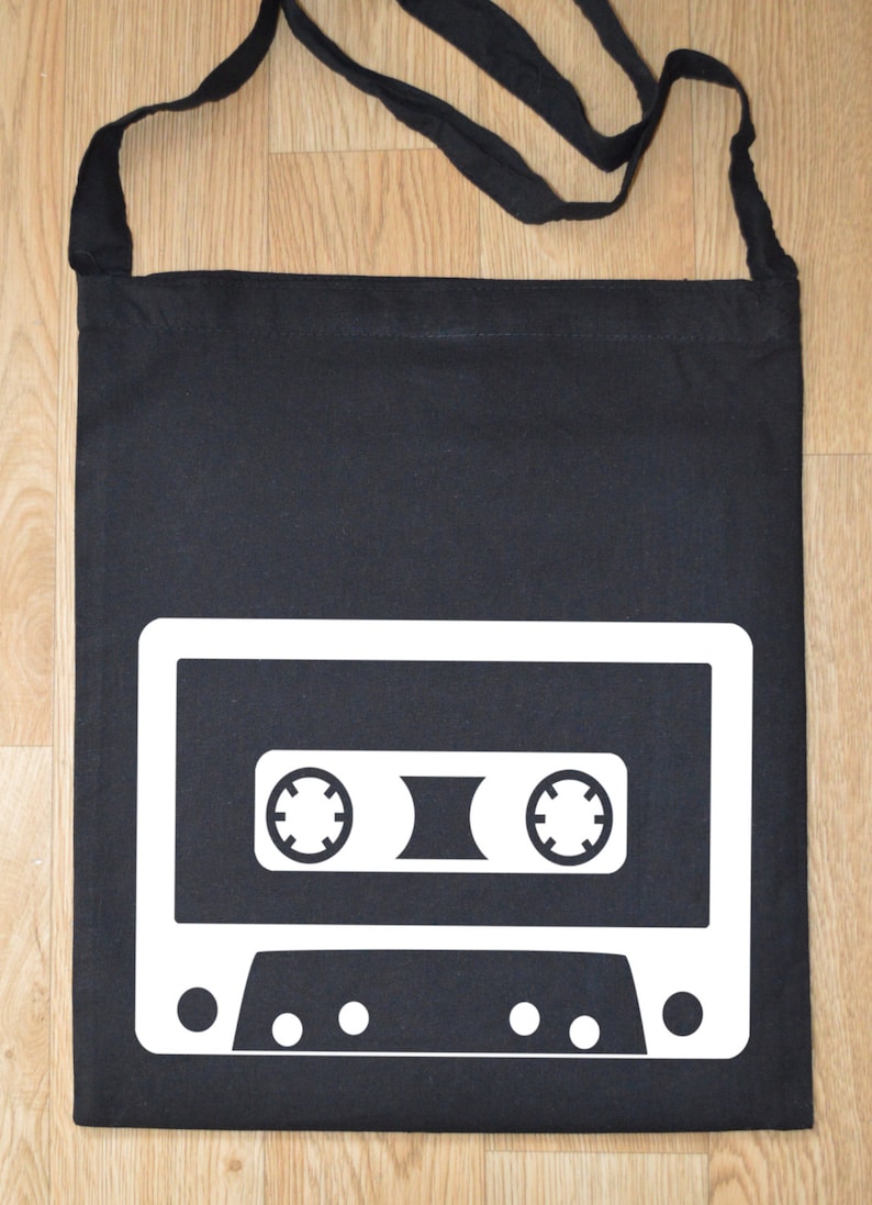 nostalgia tote bag Cassette tote bag retro cassette tote bag tote bag unique tote bag Retro bag