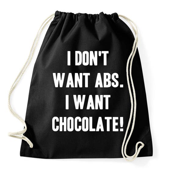 I Have ABS...olutely No Idea Drawstring Bag gym 