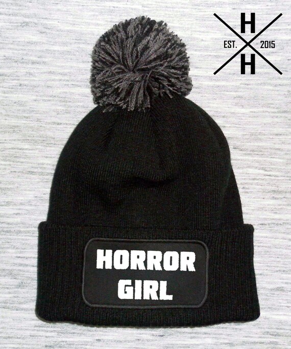 girls grey bobble hat