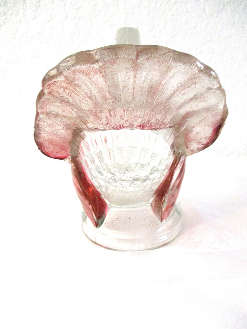 Depression Glass Turkey Lidded Serving Bowl