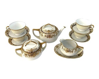 Vintage Noritake Tea Set - Etsy