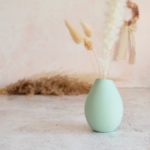 Pastel Mint Bud Vase with a Gold Embossed Heart, Ceramic Pastel Bud Vase, Small Vase with a Gold Heart, Porcelain Bud Vase, Pastel Bud Vase image 3