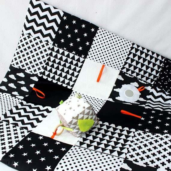 Baby Boy Sensery Blanket Paddead Playmat Baby Activity Mat Playmat Patchwork Baby Play Gym Baby play mat Baby sensory mat Montessori