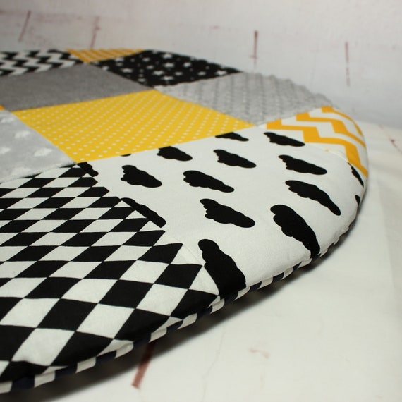 Tapis Eveil Bébé Montessori Déco Chambre Bébé Jaune Gris Chambre Scandinave Enfant