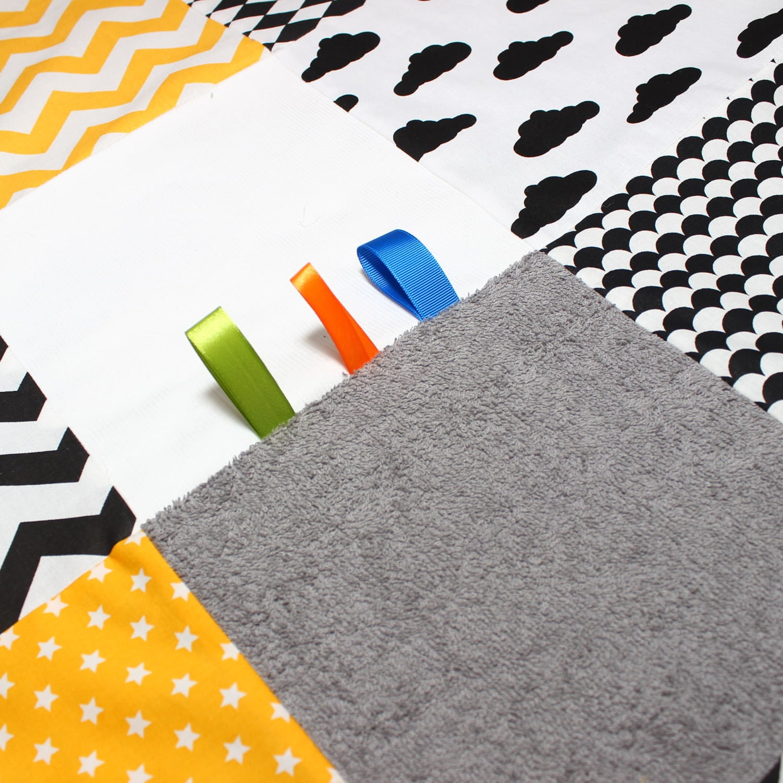 Baby Playmat Yellow Baby Blanket Montessori Play mat Baby Etsy