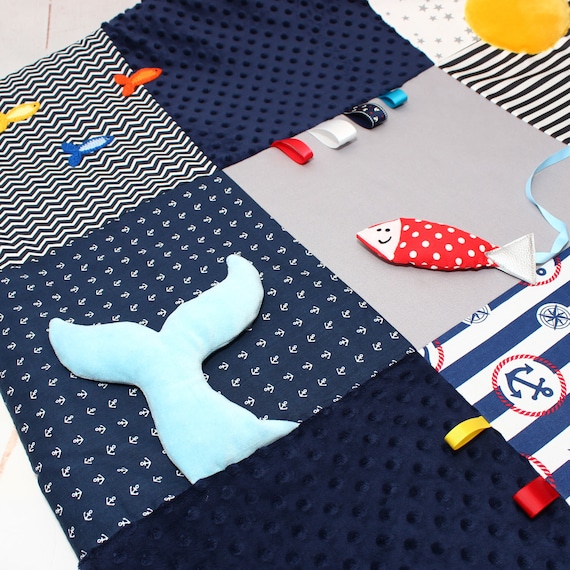 Tapis d'éveil sensoriel personnalisable pour bébé et enfant Montessori  multi-activités d’éveil