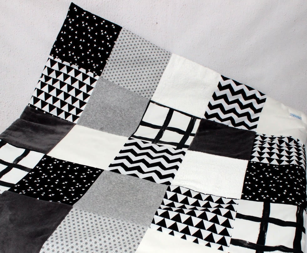 Black White Playmat Montessori Baby Play Gym Sensory Baby Etsy