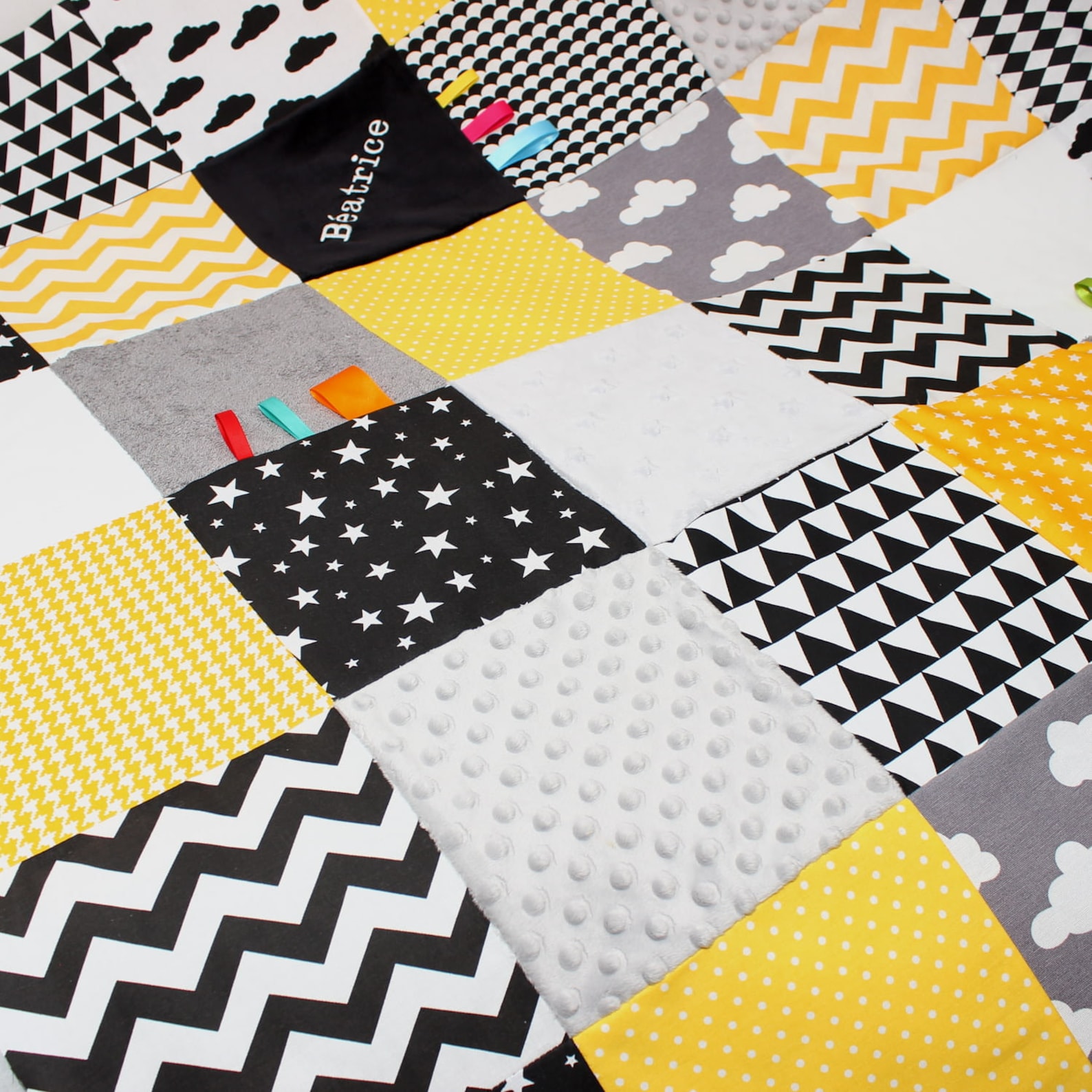 Baby Playmat Yellow Baby Blanket Montessori Play mat Baby Etsy