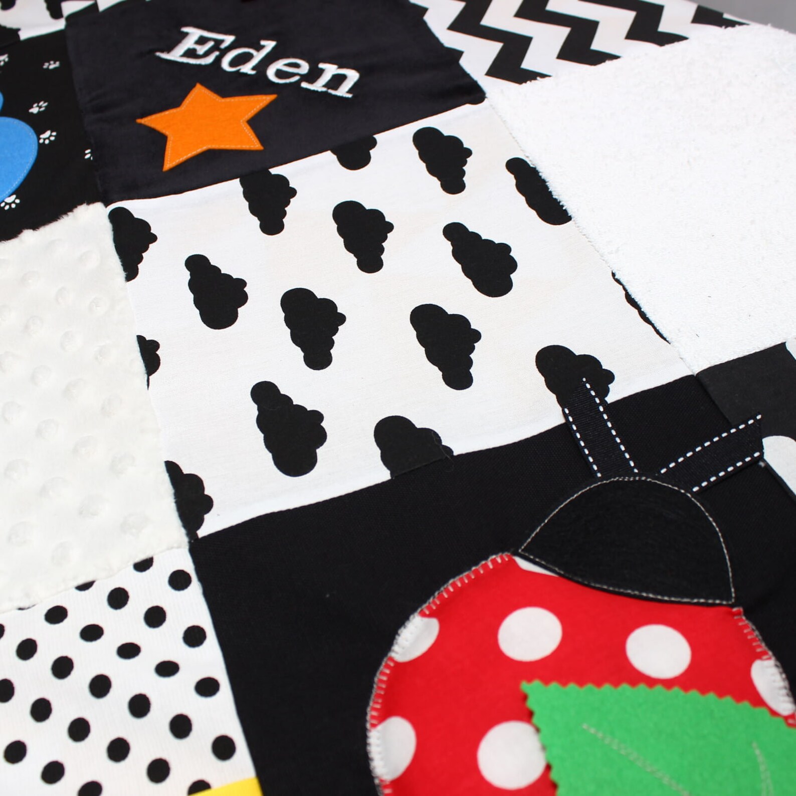 Montessori Play Mat, Baby Play Rug, Padded Baby Playmat, Tummy Time