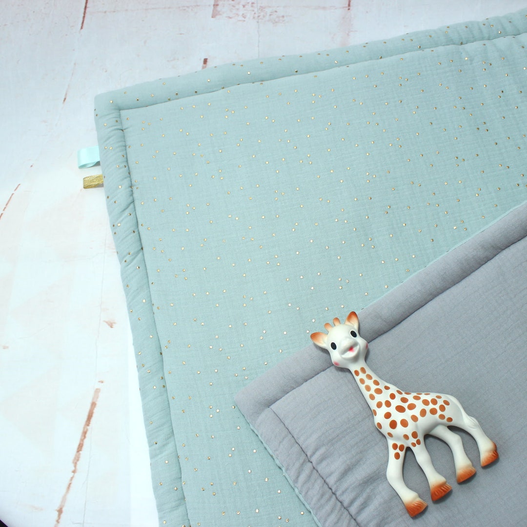 Padded Baby Play Mat, Sensory Baby Playmat, Muslin, Soft Cotton Baby