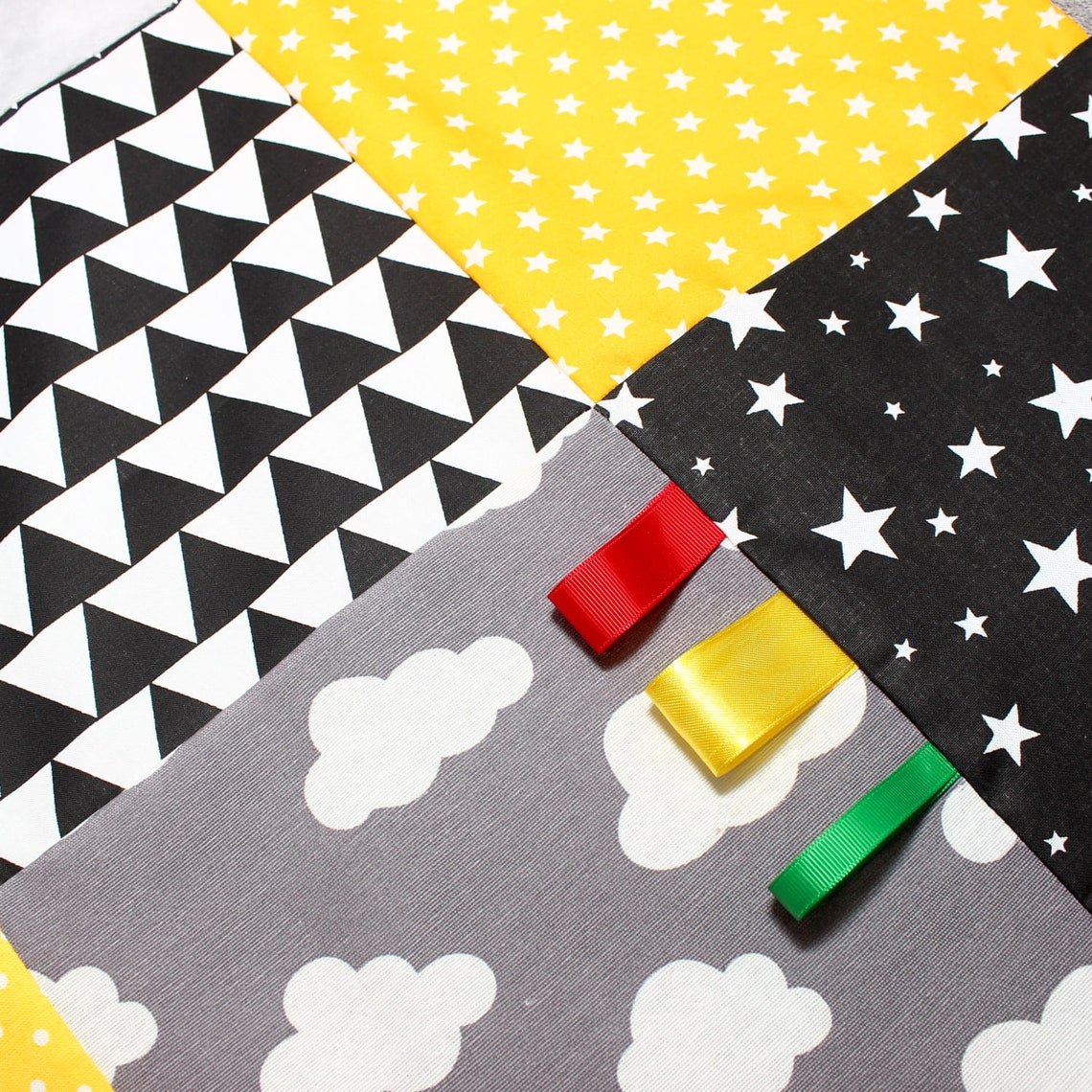 Baby Playmat Yellow Baby Blanket Montessori Play mat Baby Etsy