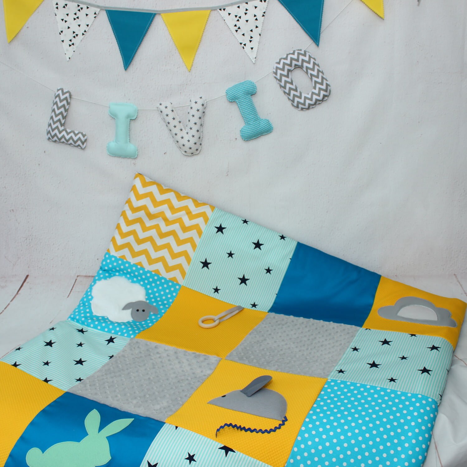 Baby play mat Montessori Baby sensory mat Paddead Playmat Etsy