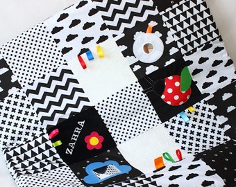 BABY Play Mat, Montessori, Baby Gym,Padded baby play mat, Baby Activity Mat, Gift for newborn, Sensory Baby Blanket,Play mat kids room