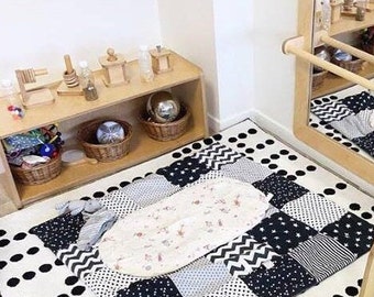 Montessori, tapete de despertar sensorial para bebé, Montessori Nido, decoración de habitación de bebé, regalo de nacimiento, bebé Montessori, tapete de juego para niños