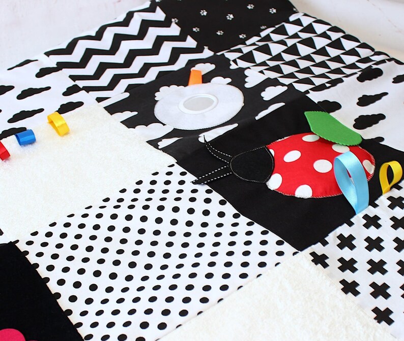Montessori Play Mat Baby play rug Padded Baby Playmat Tummy Etsy