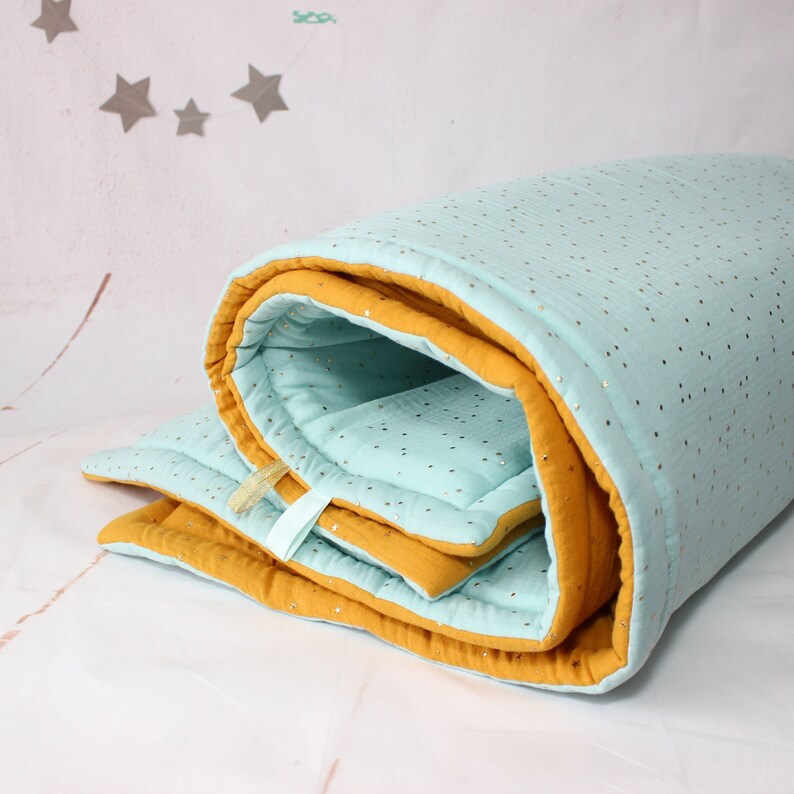 Baby Play Mat Baby Gym Tummy time Blanket Yellow & Mint Etsy