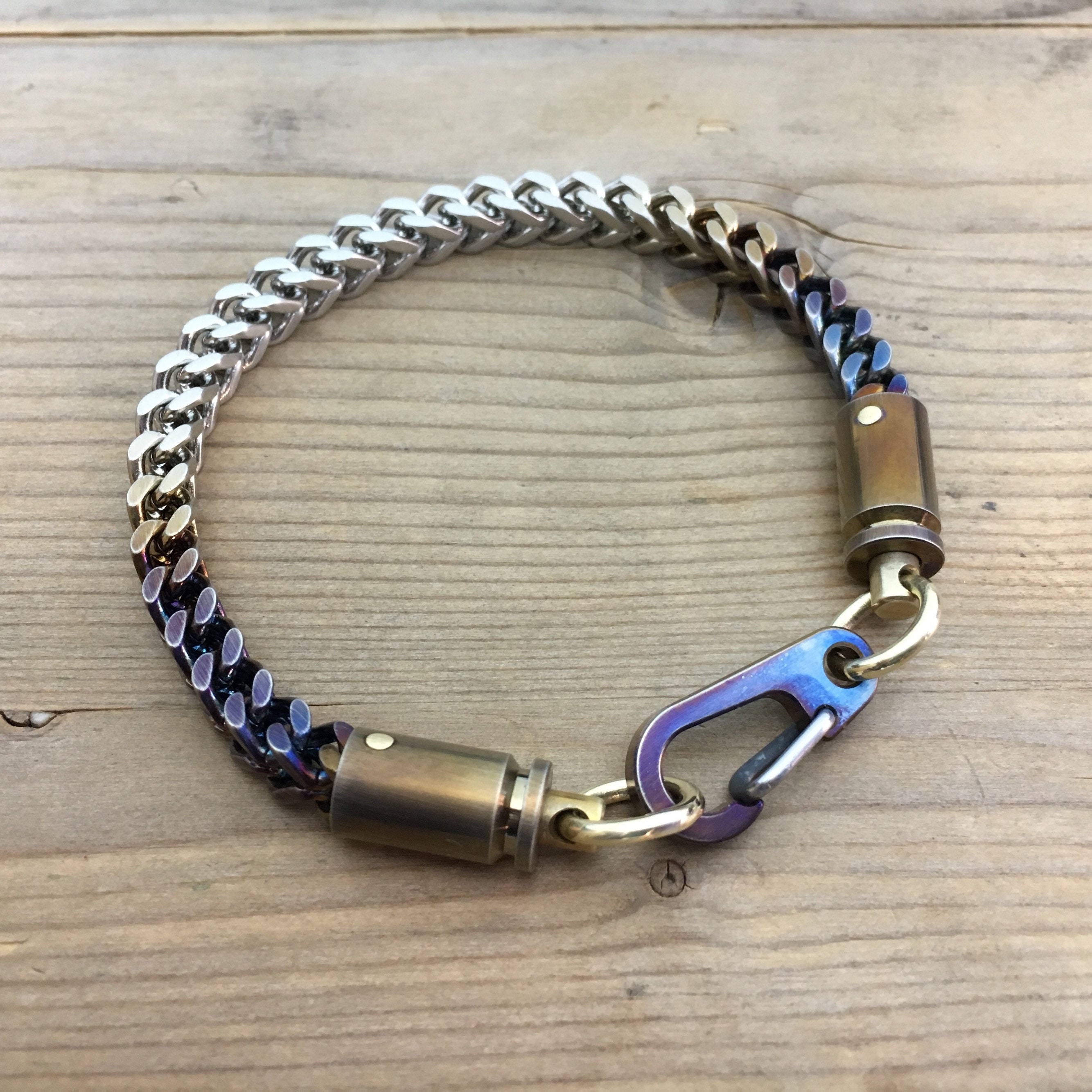 Cal.9mm Bracelet, Keychain or Wallet Chain / Exhaust Pipe texture