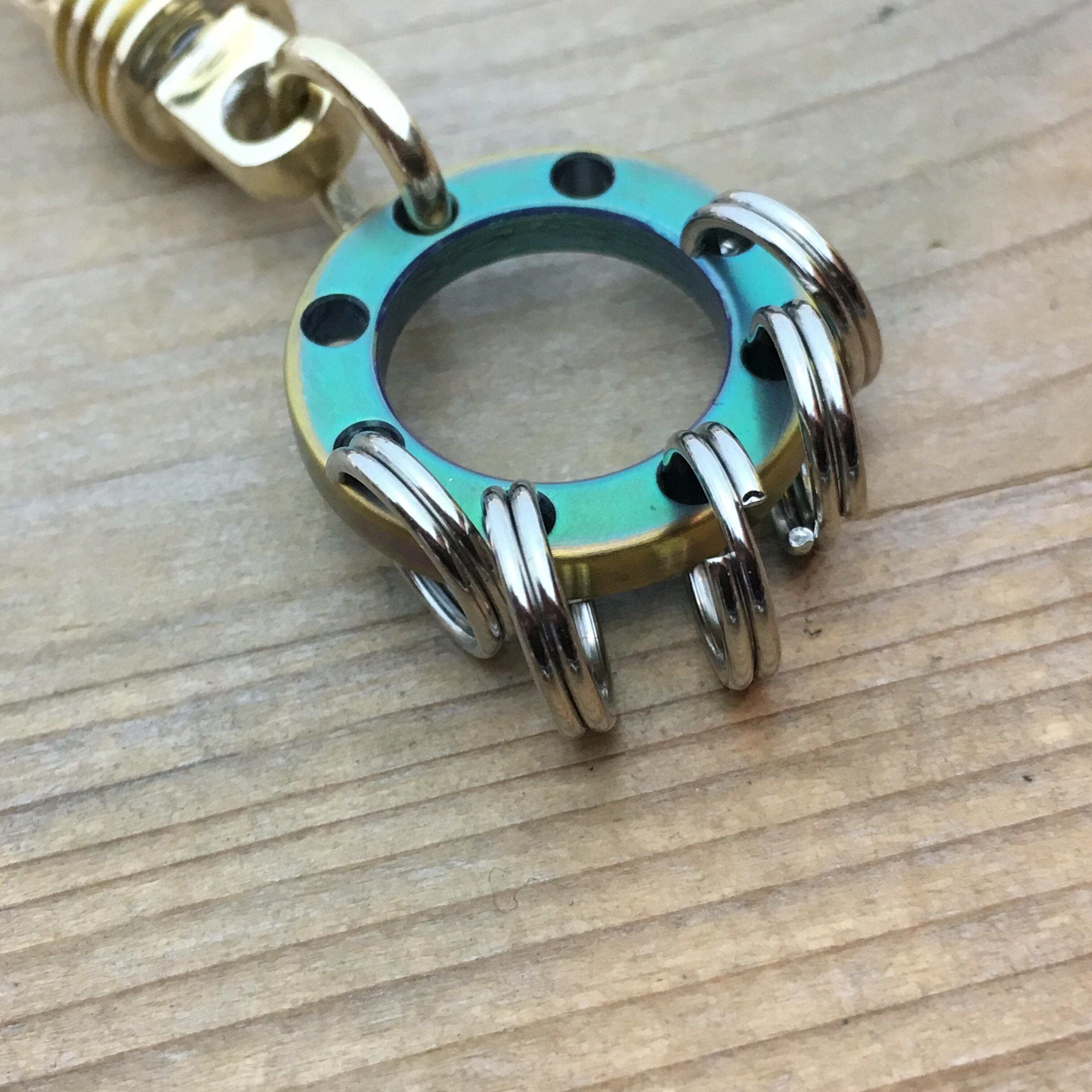 Titanium Key Ring with Swivel.