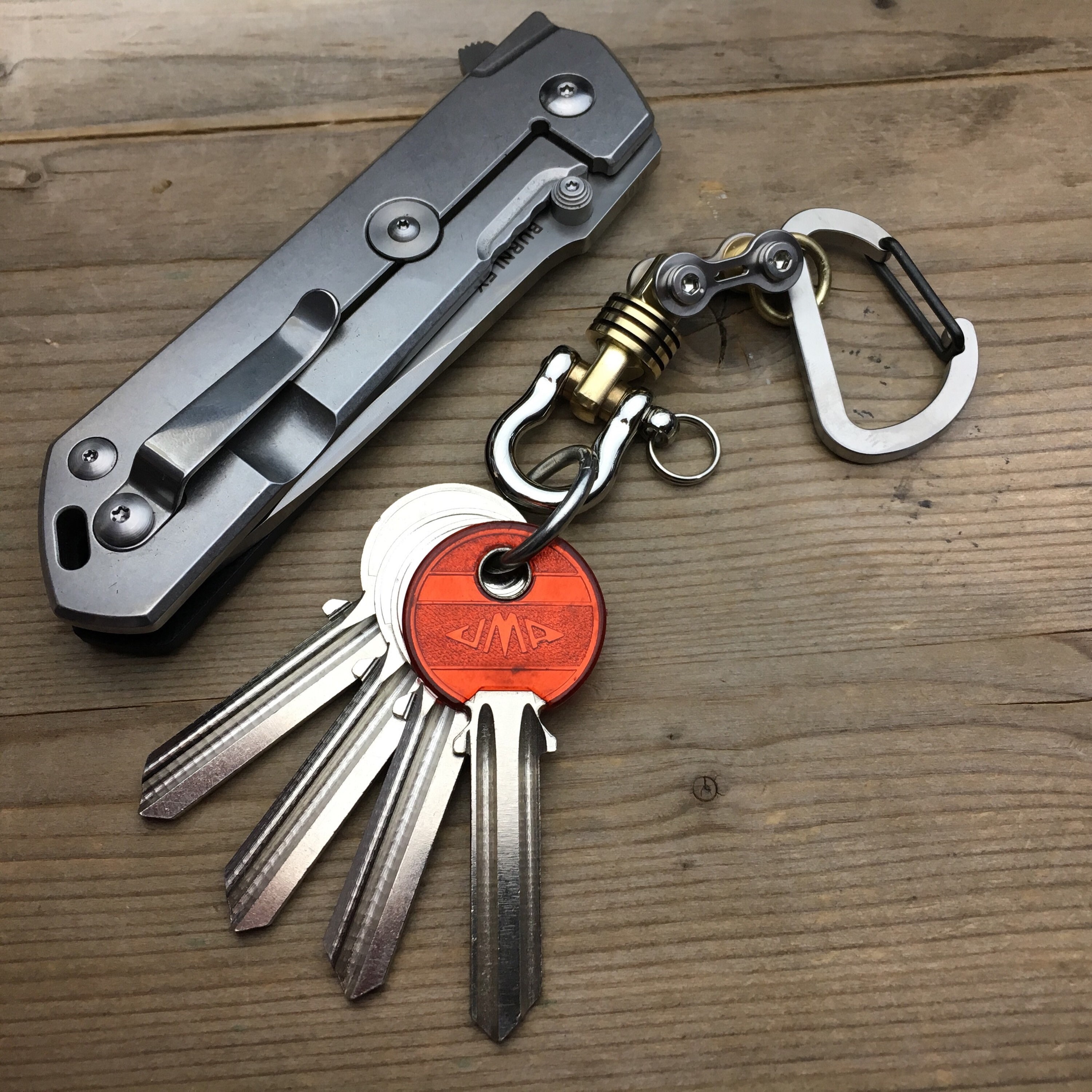 Edc Keychain / Swivel TiBikeLink / TypeII
