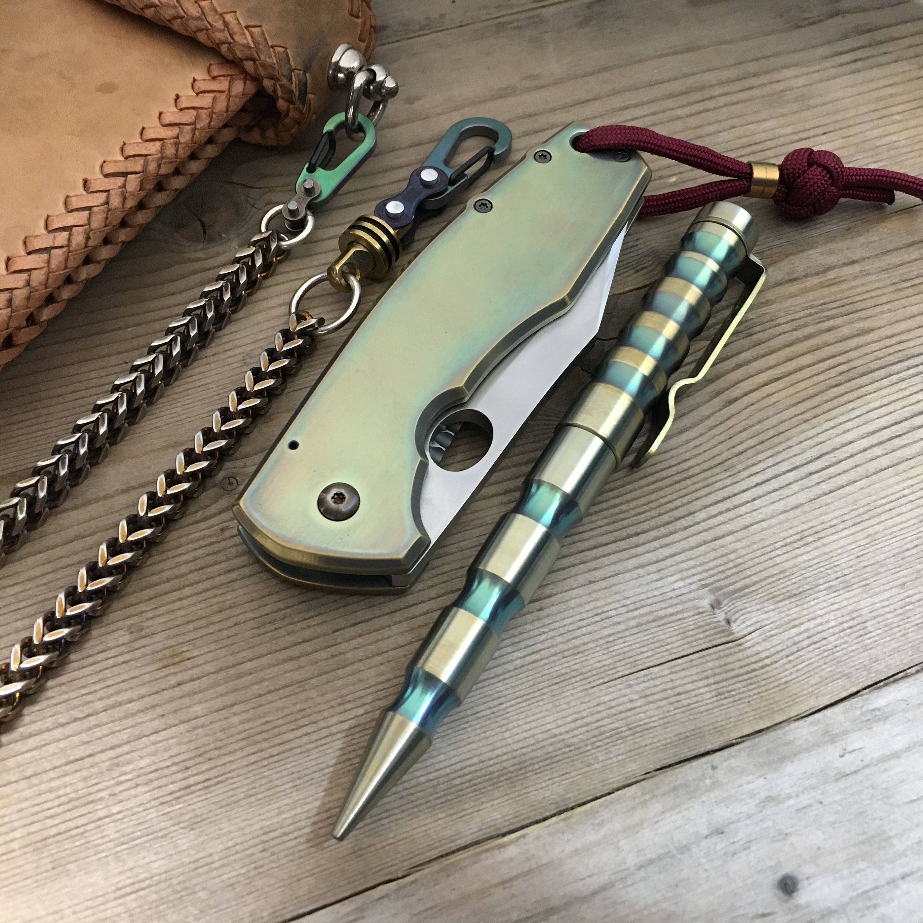 Multipurpose Custom Titanium Ballpoint Pen