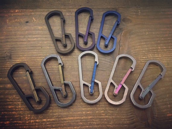 Titanium Edc Carabiner Keychain Type-ii / Customizable 