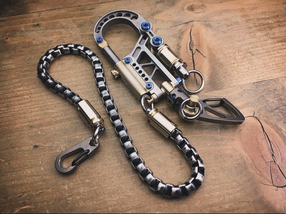 The tremendous - TOP Titanium Biker Walletchain with Keychain