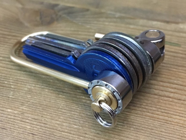 U-Bike Titanium Keychain Polished Base
