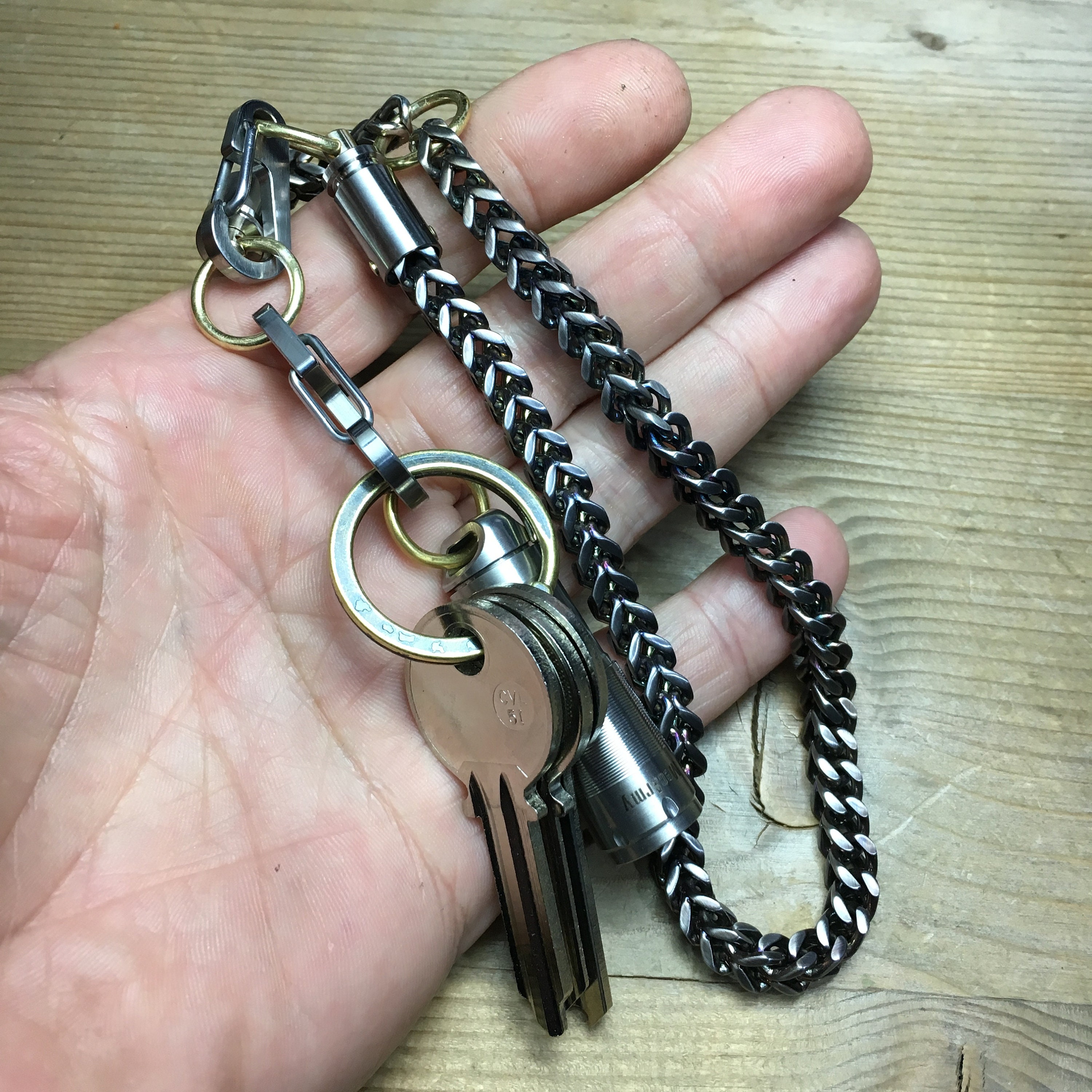 Swivel Landyard Keychain or walletchain / Petrol