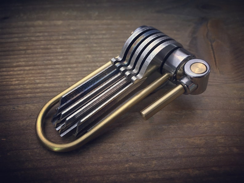 U-Bike Titanium Keychain Polished Base