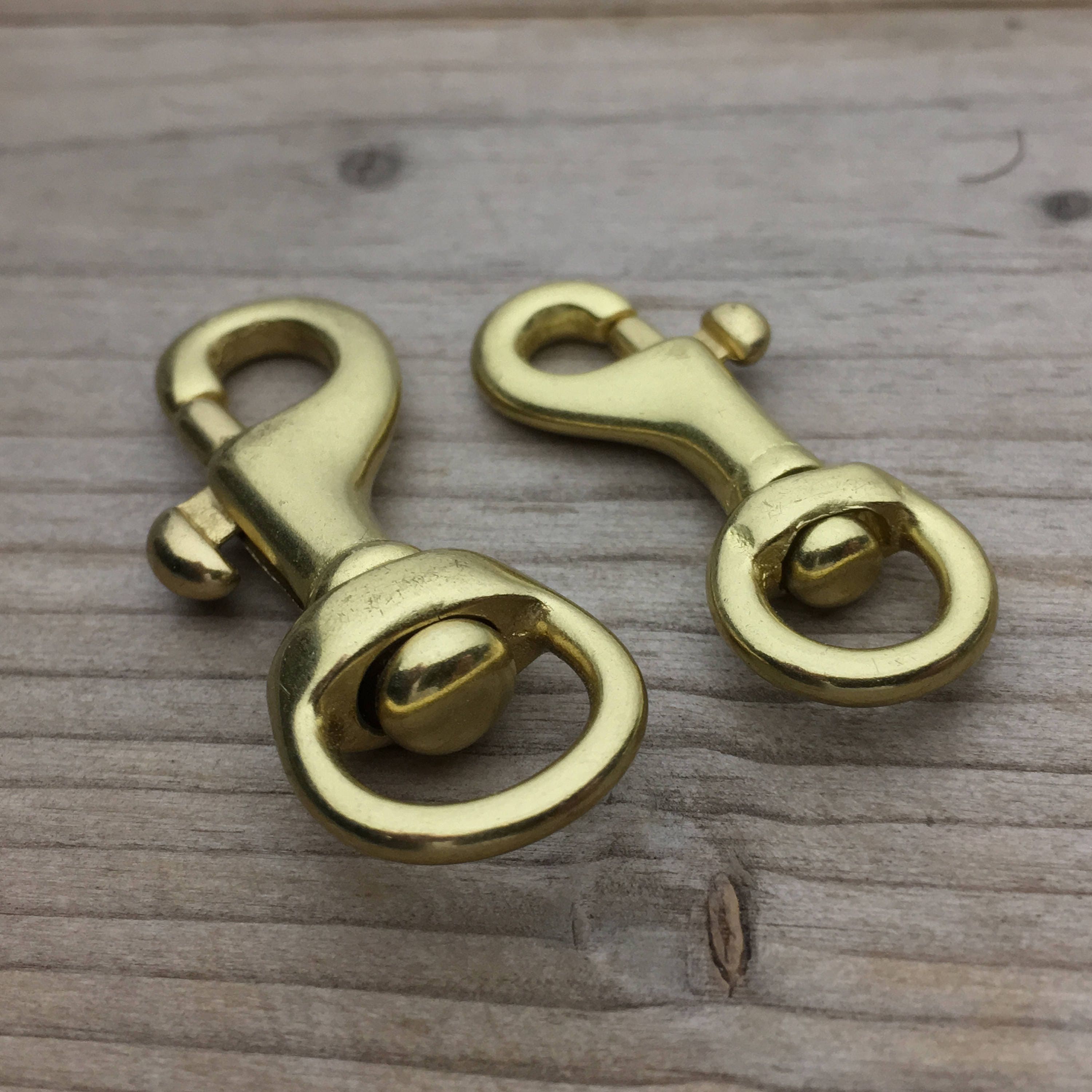 Swivel Bolt Snap, Solid Brass