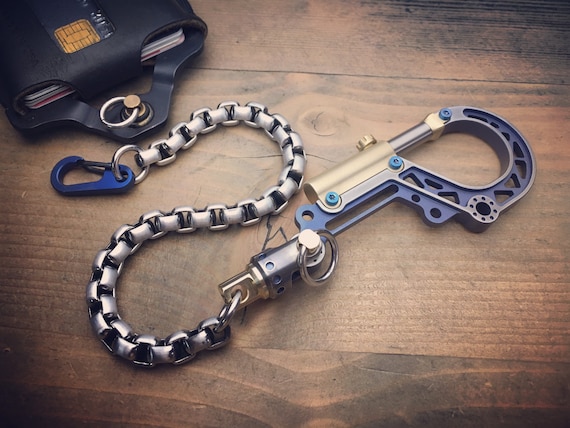 The Biker TOP /  Customized Version  Bolt-Carabiner V-II with swivel and titanium Screws