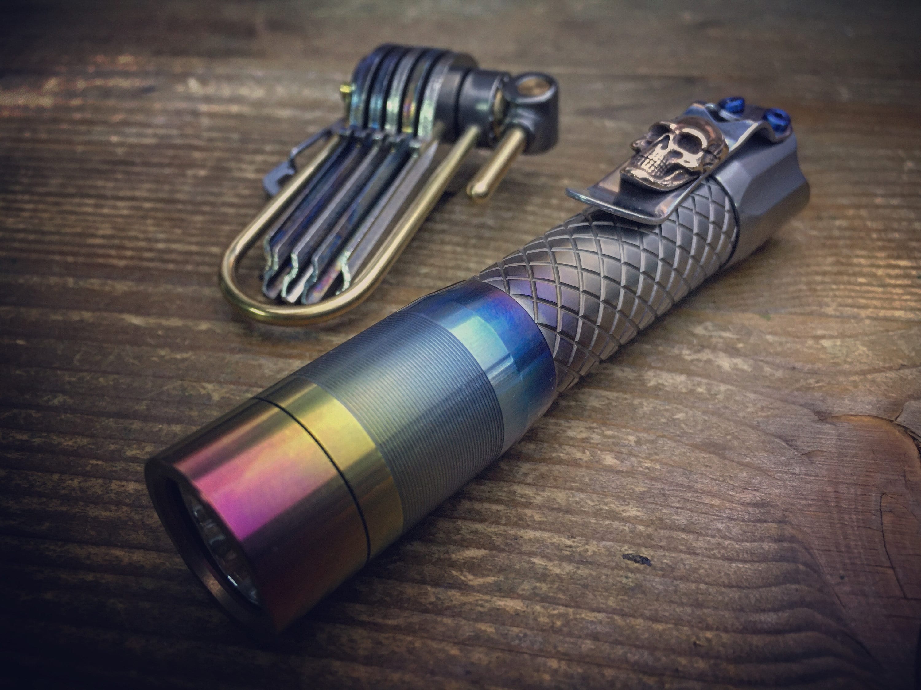 Titanium Flashlight PS 14 Ti Rechargeable Micro USB 6500K by Mec