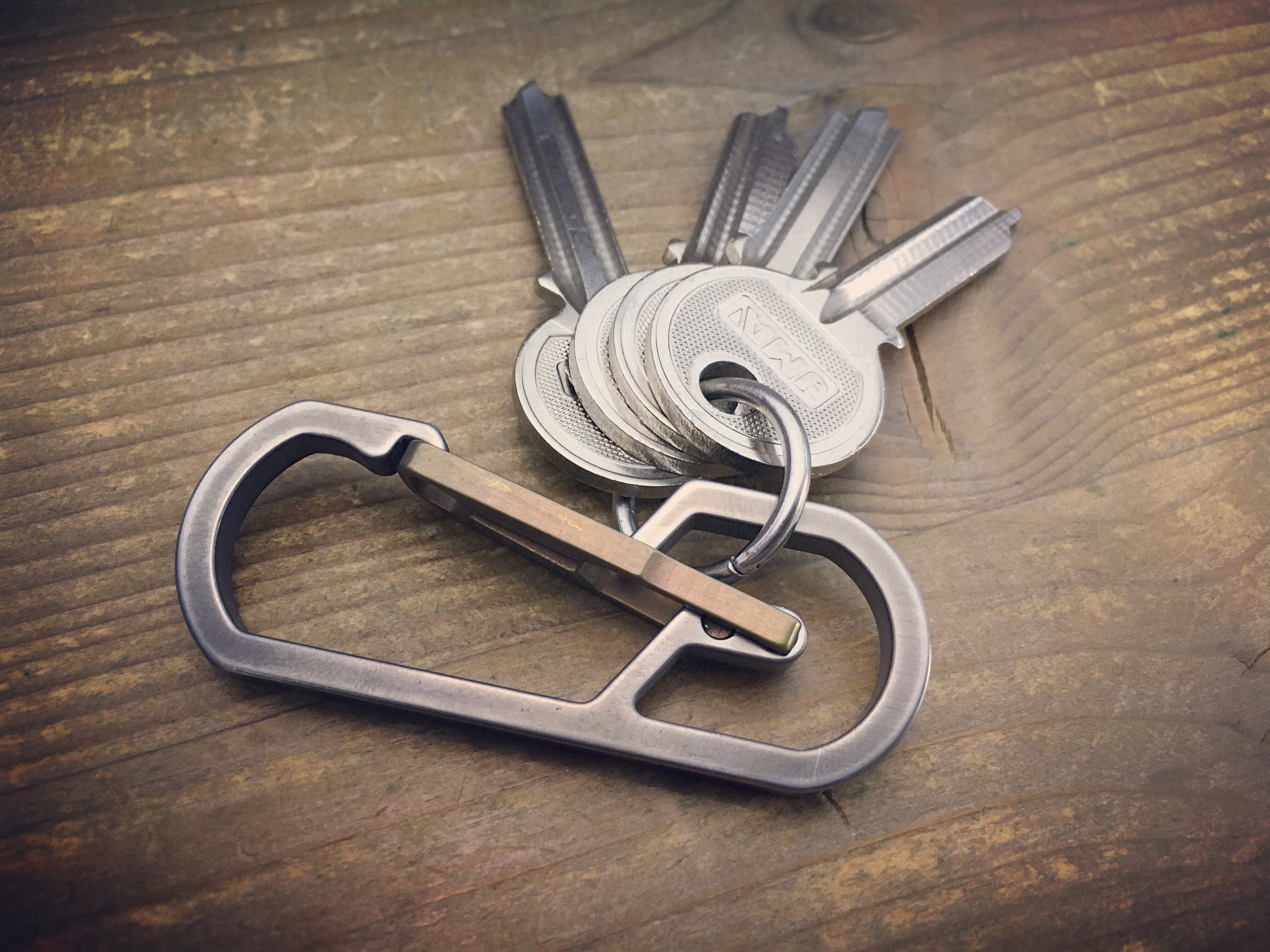 Titanium Edc Carabiner Keychain TypeII / Customizable