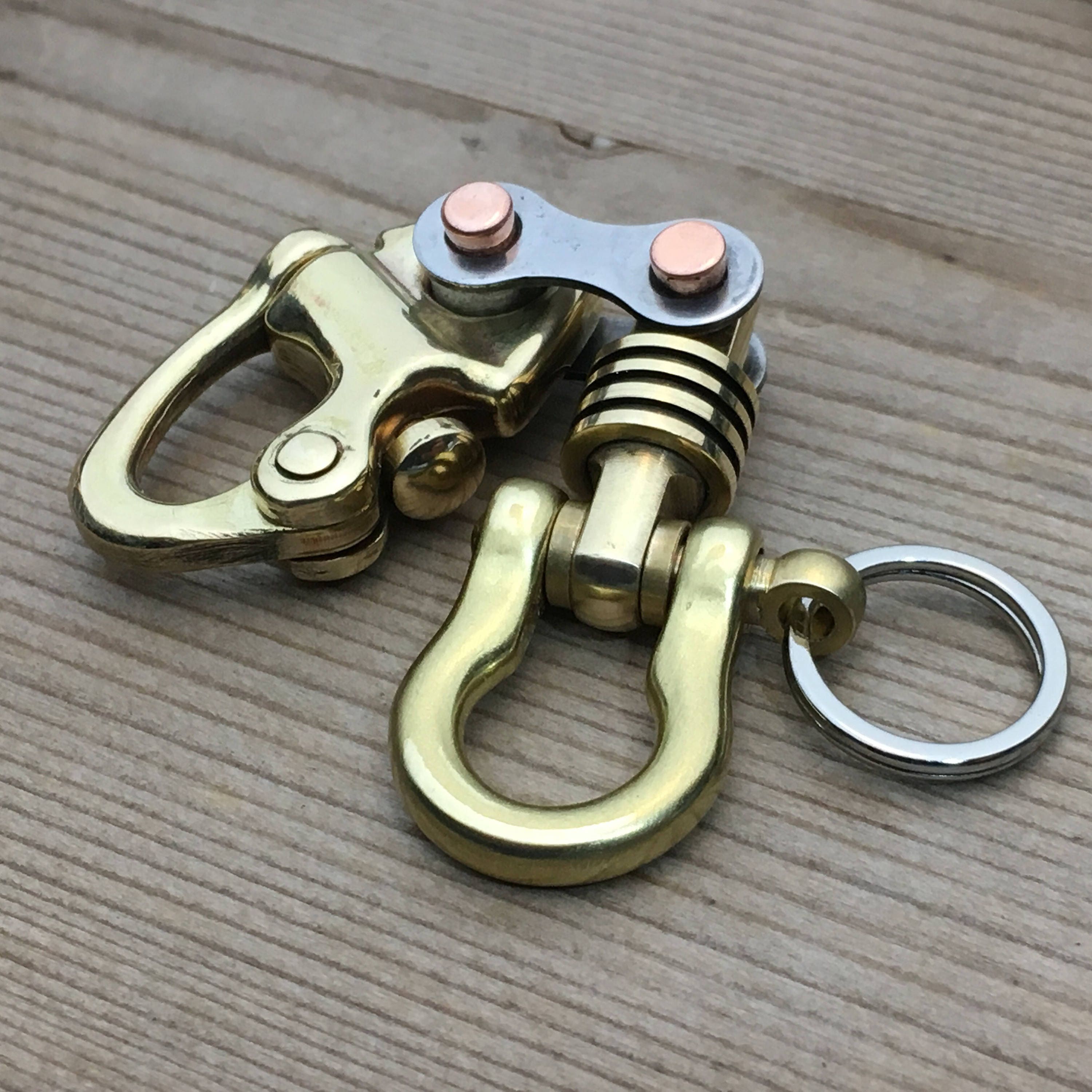 Special / Sweden Bronze Sailor Swivel Key Ring