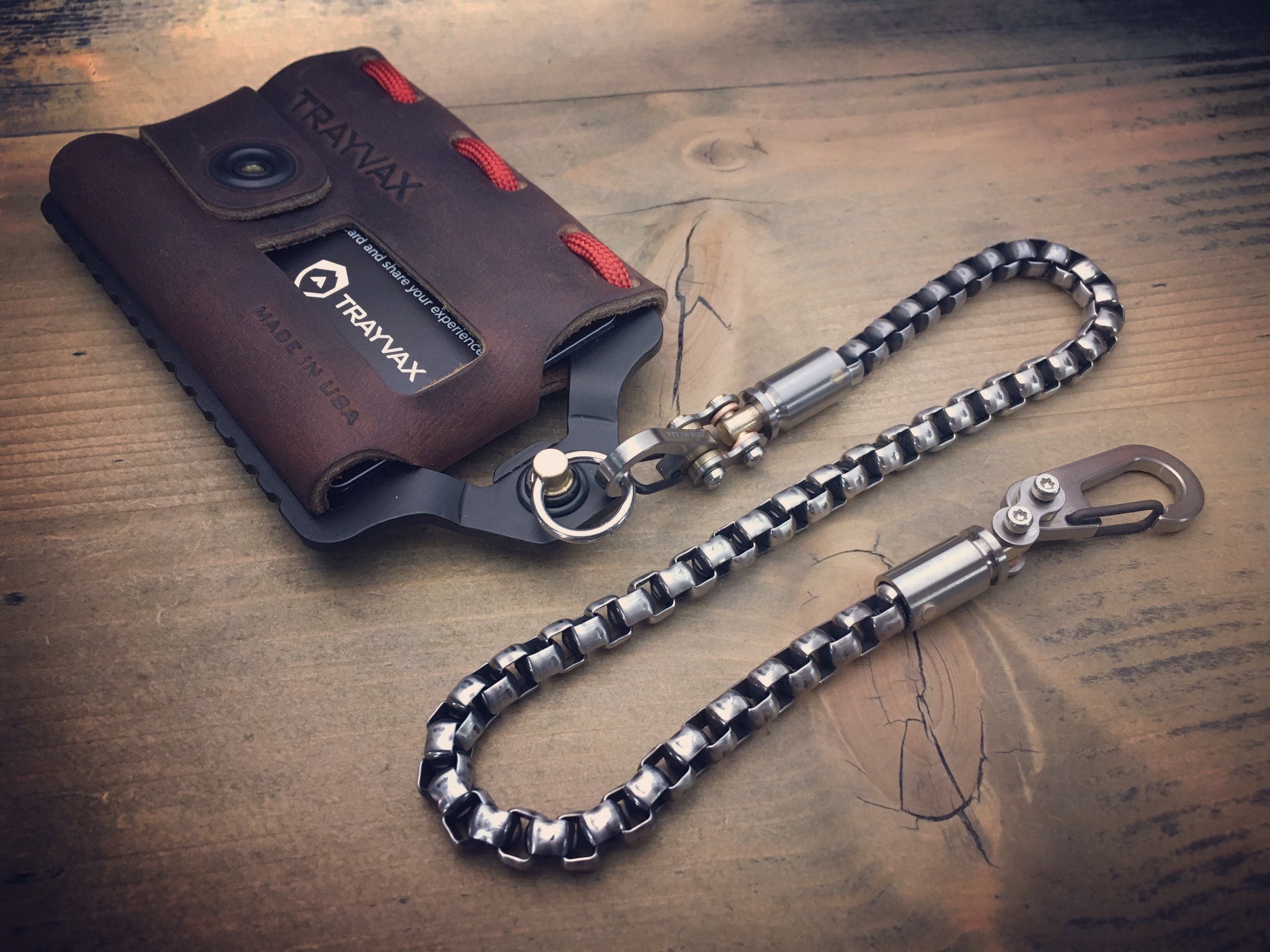 KIT Trayvax S.S. MOD / Edc Wallet Chain Bi-Swivel. - Etsy España