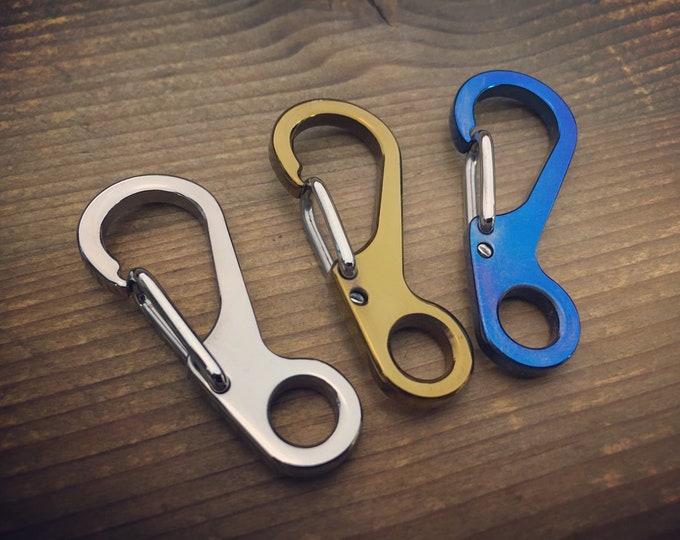 Titanium Keychain EDC Carabiner / Base and Anodized colors