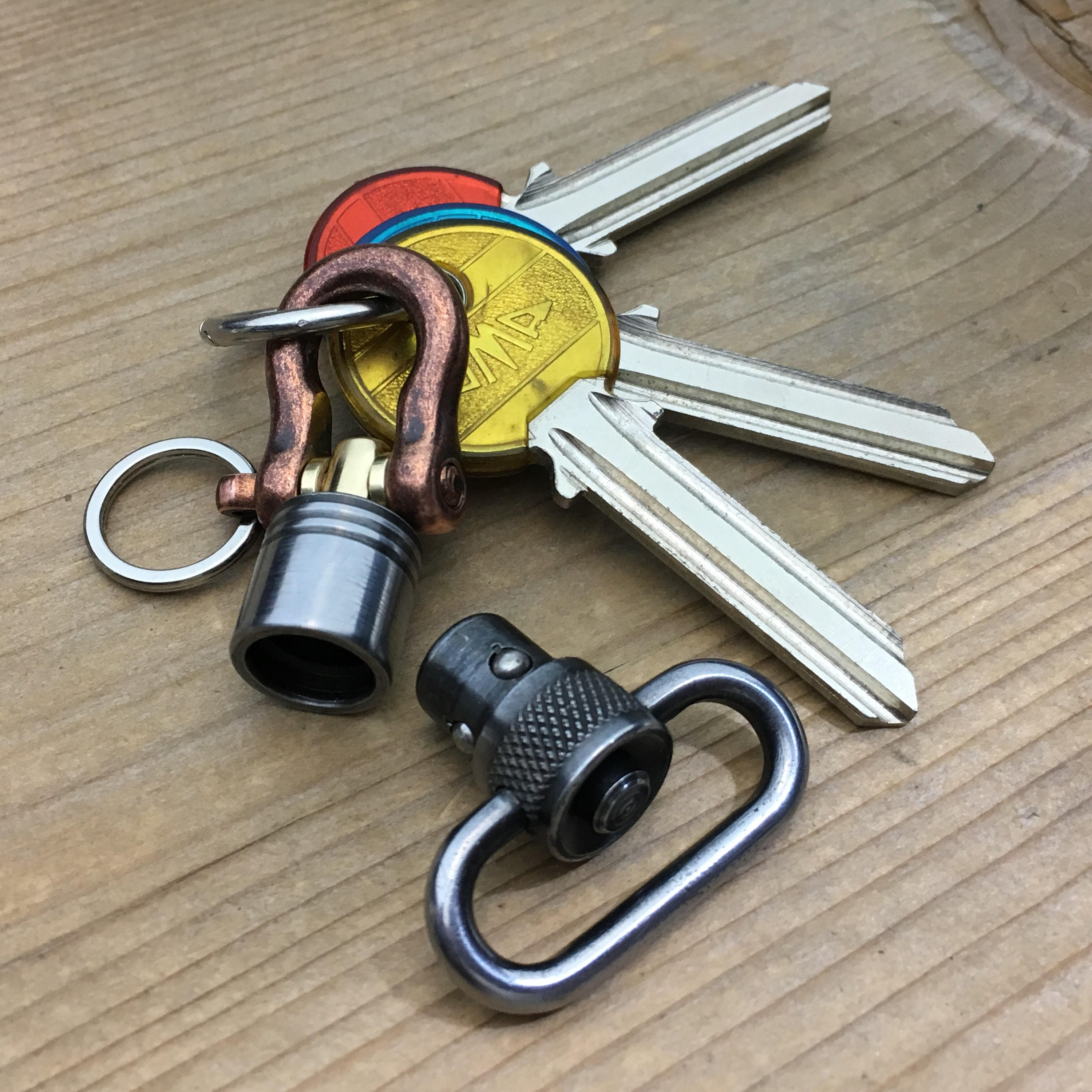 Quick detachable Swivel Connector Keychain