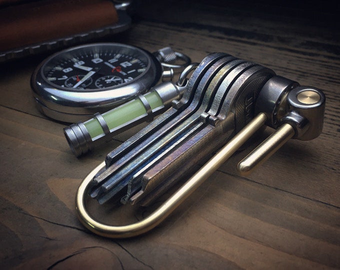 Featured listing image: U-Bike / Quick bike lock / Titanium keychain for cyclist