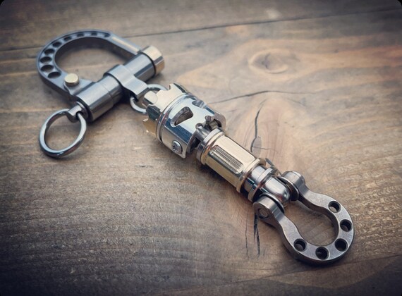 The Skull Connection / Titanium Edc Keychain / Quick Release adapted