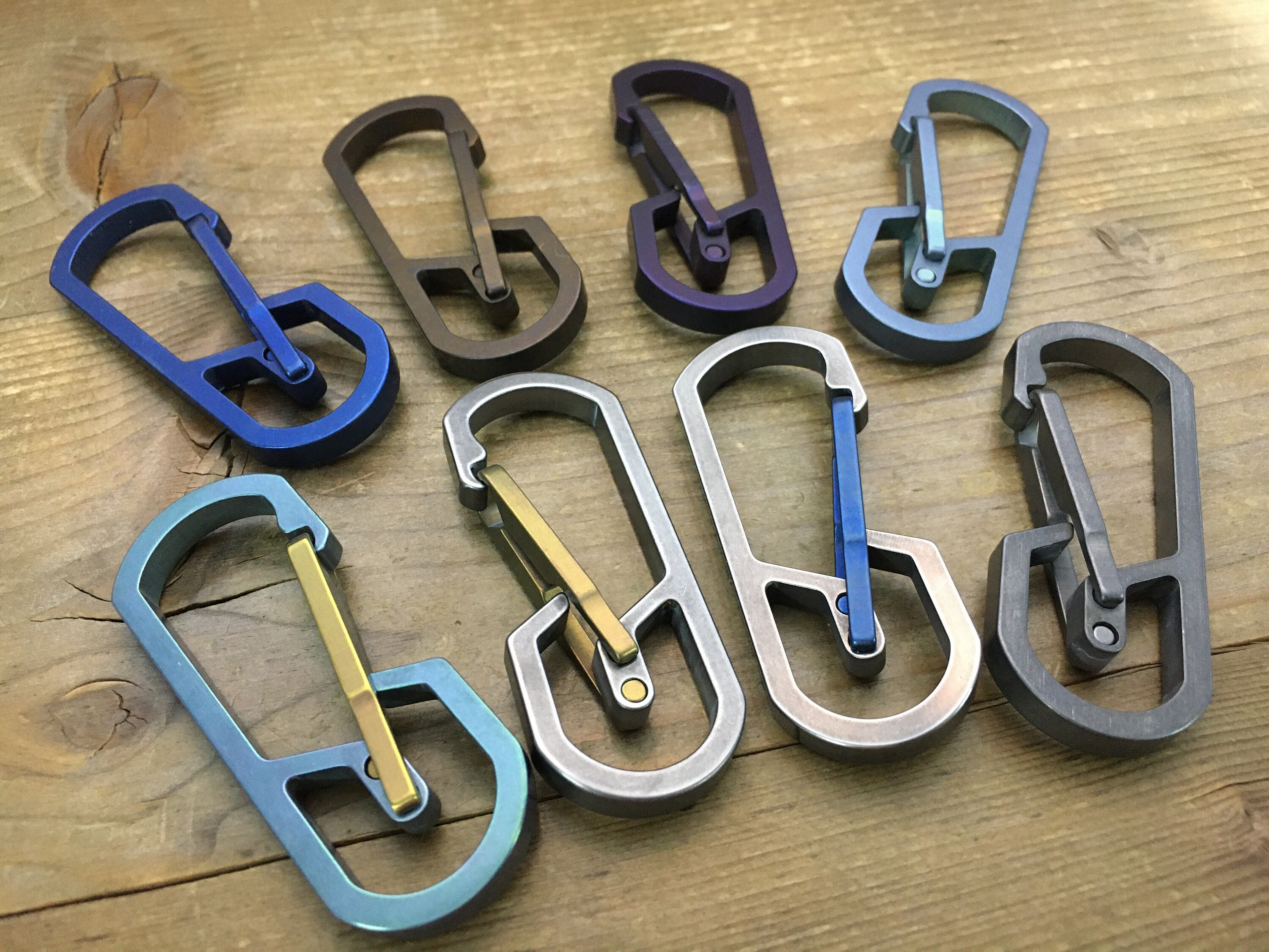 Titanium Edc Carabiner Keychain TypeII / Round Base