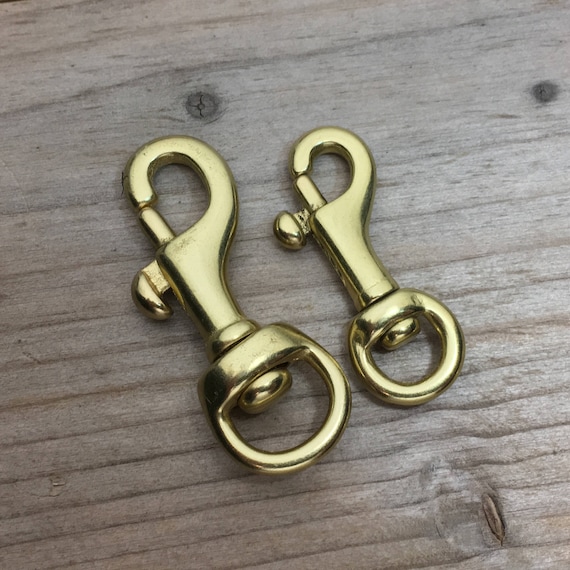 Swivel Bolt Snap, Solid Brass