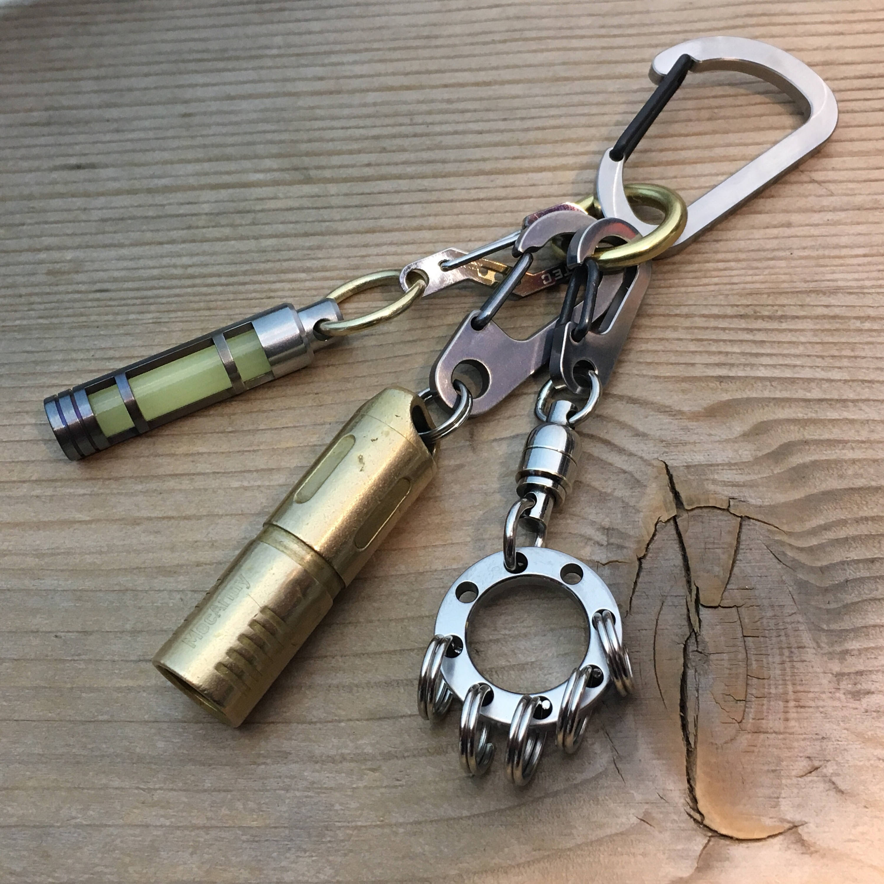 Titanium Key Ring with Swivel.