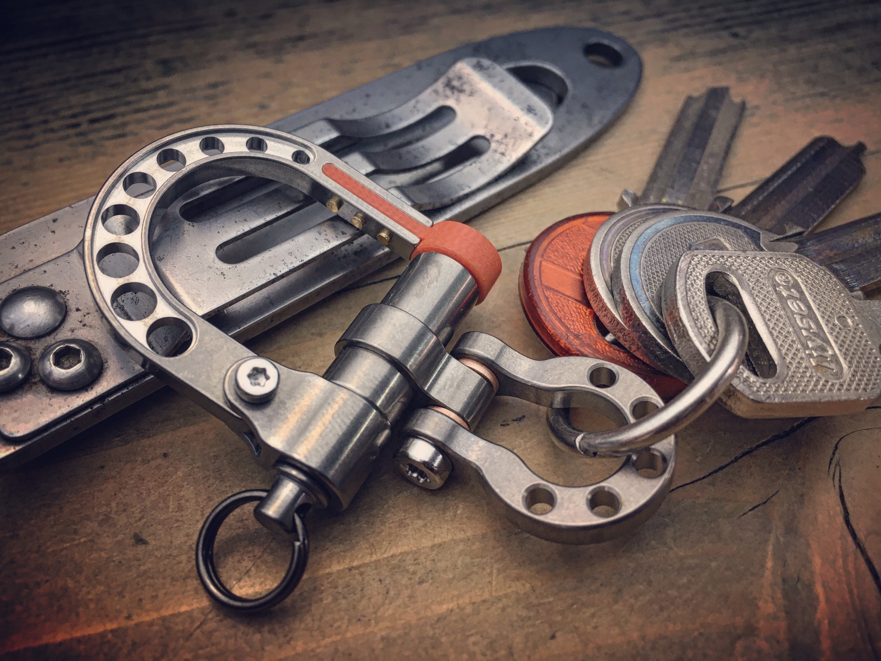 Titanium Shackle Carabiner Keychain / Edc gear