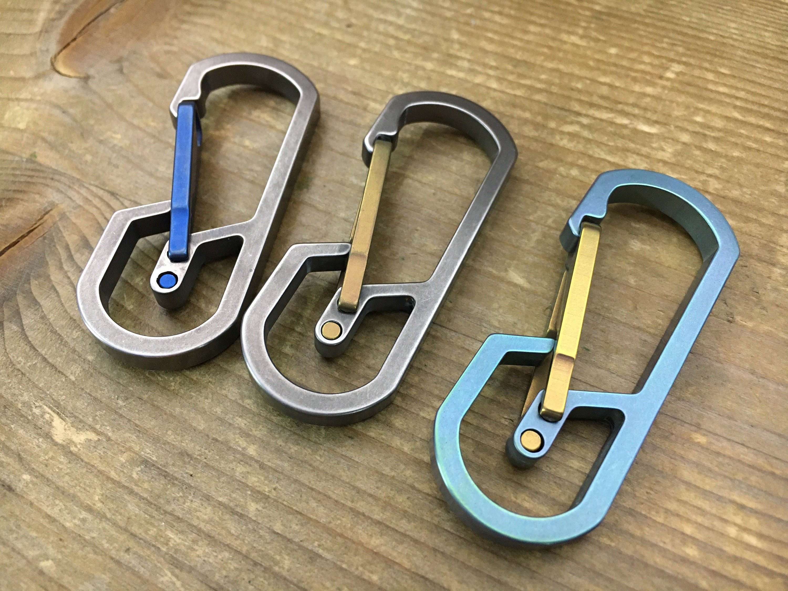 Titanium Edc Carabiner Keychain TypeII / Round Base