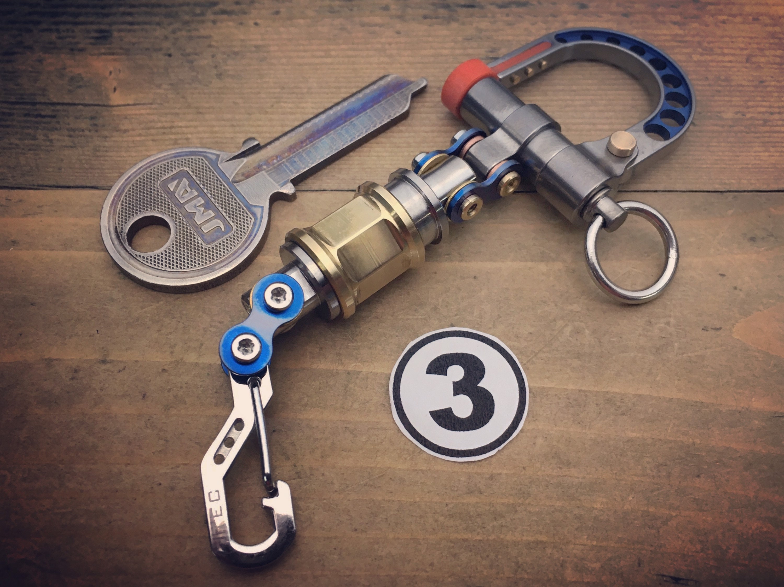 The Aviator / TOP Titanium Edc Keychain with CBQuick Release Connector