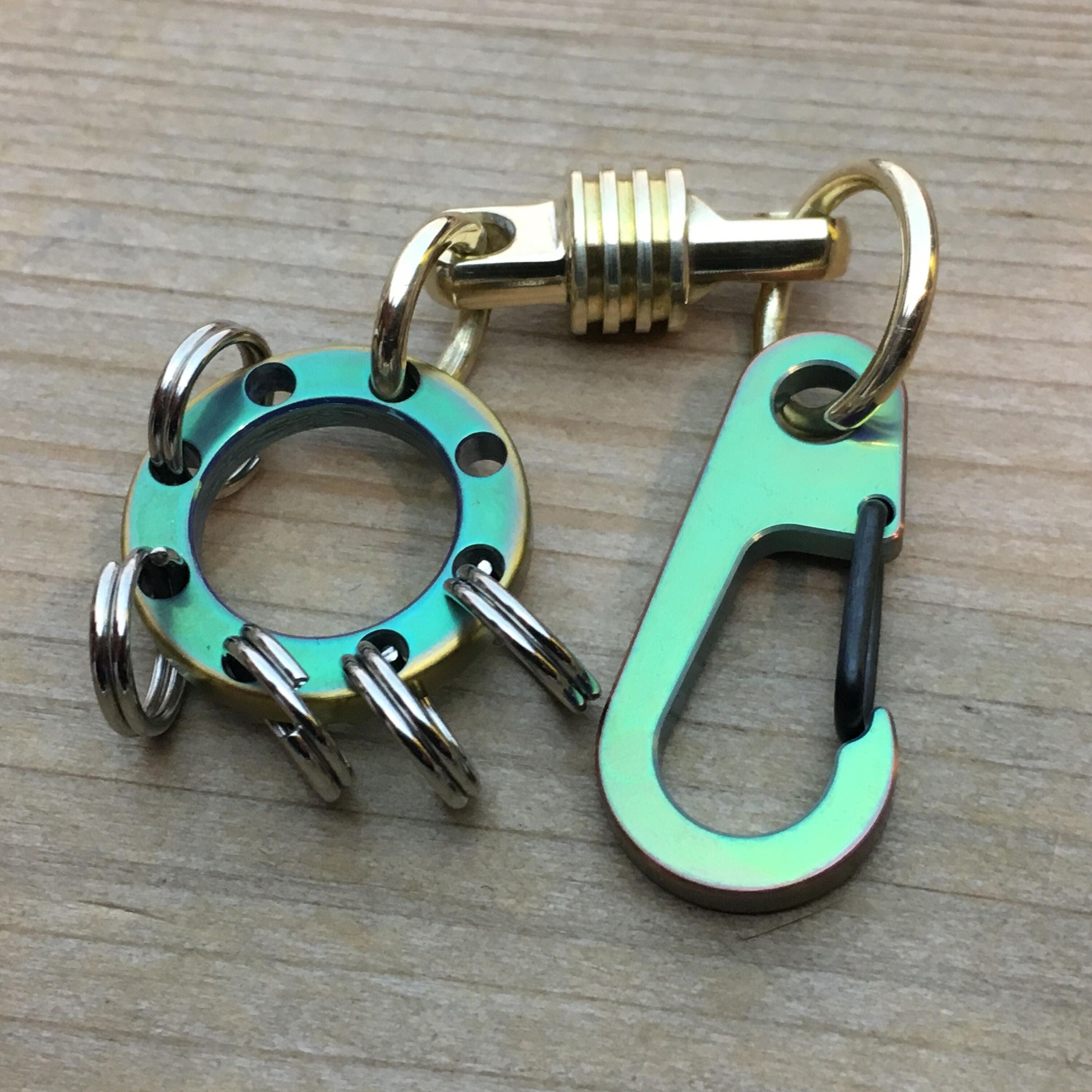 Titanium Key Ring with Swivel.