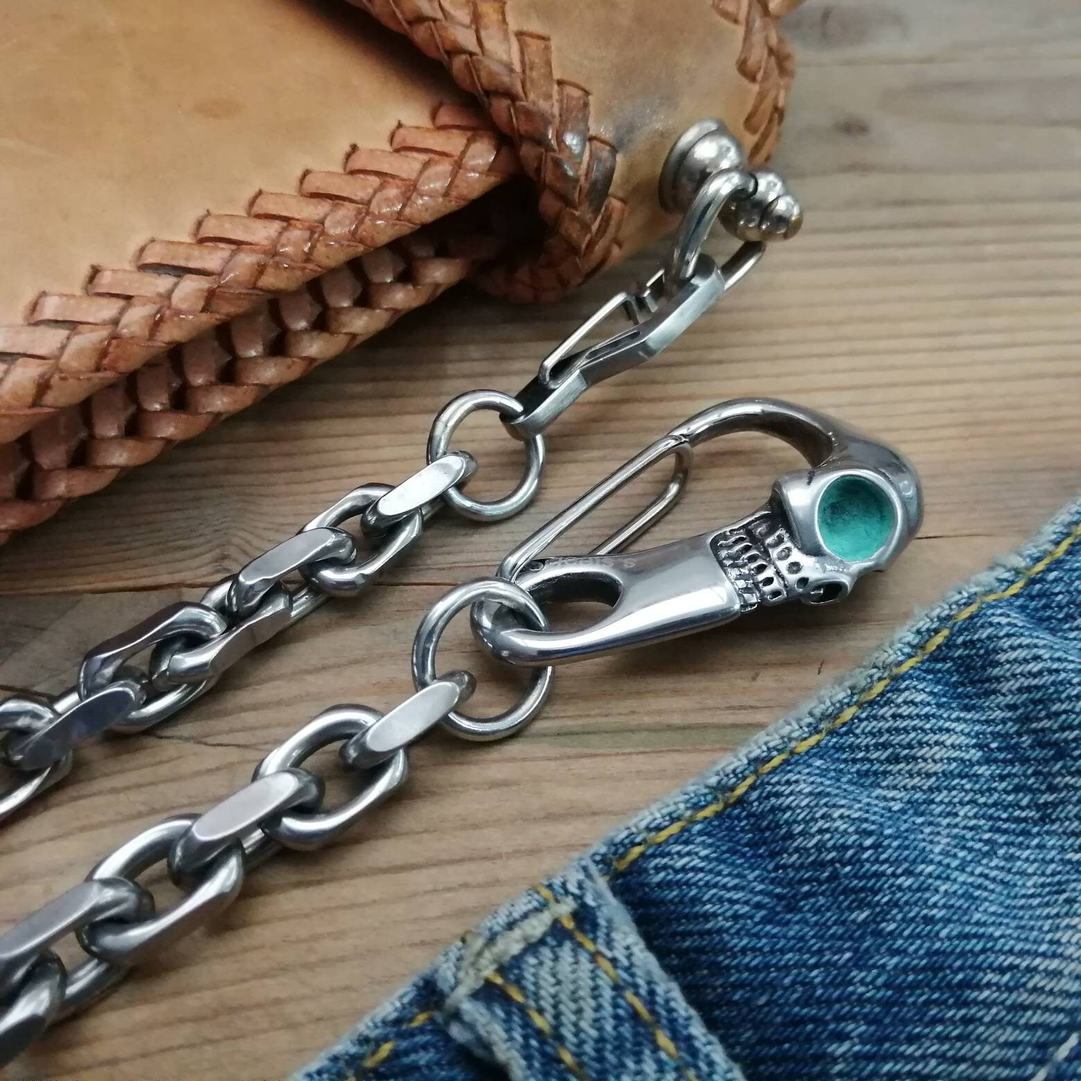 Skull Biker Wallet Chain / BWC00 / 100 Stainless Steels