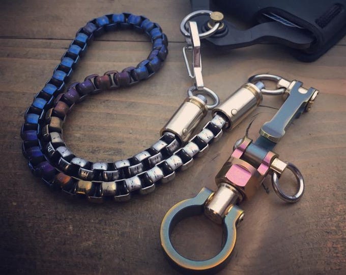 Featured listing image: TOP Ti-Suspension Clip pocket Key chain / Wallet chain / Customizable