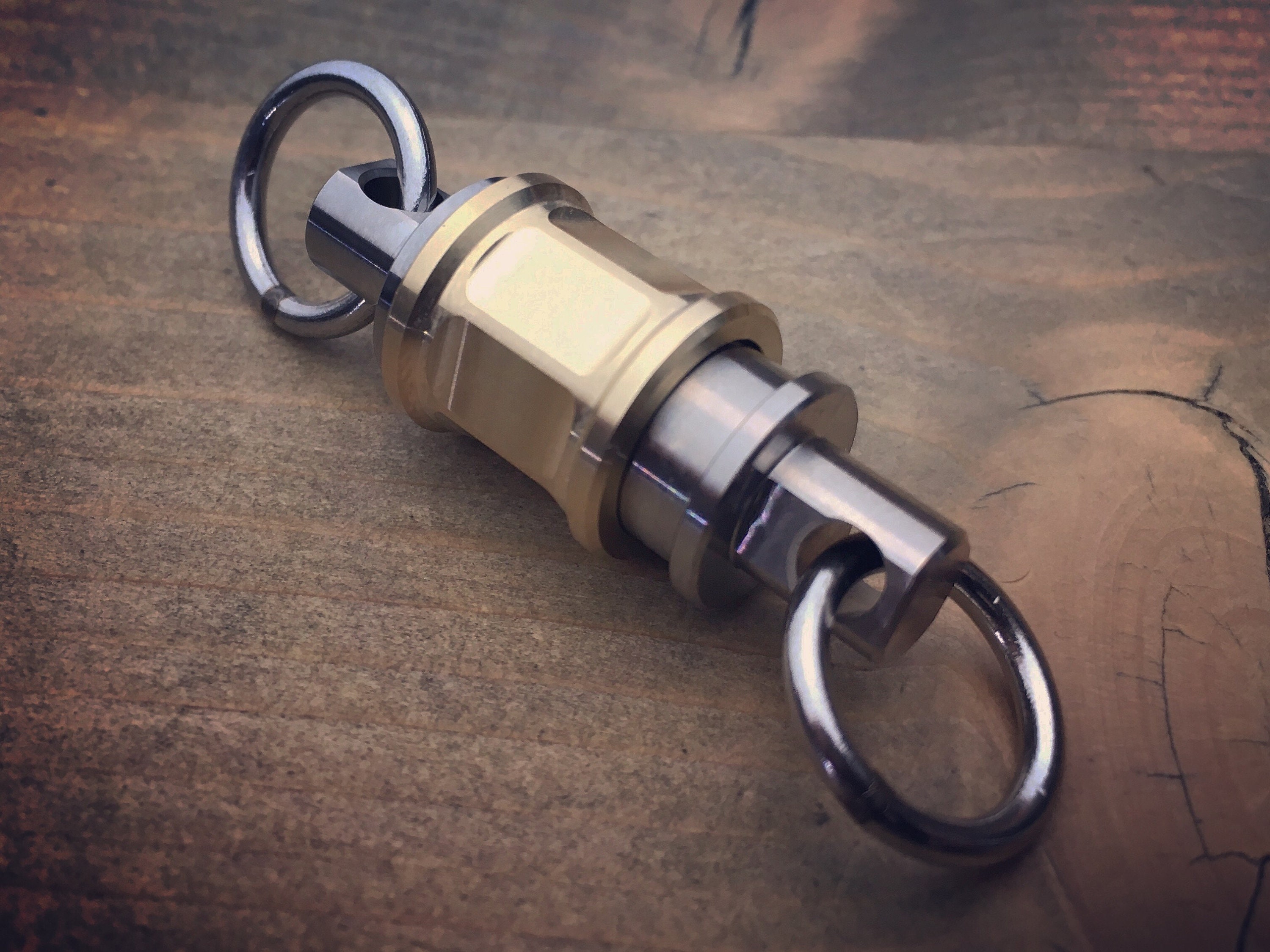Titanium Quick release keychain, Dogs, surveillance and security.